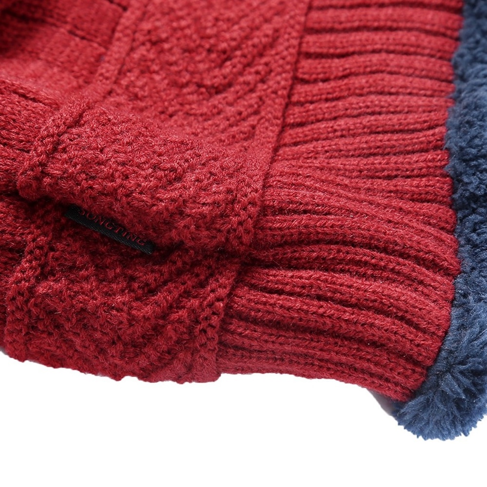 Winter Knitting Skull Cap Wool Slouchy Beanie Hat - Picture 5 of 8